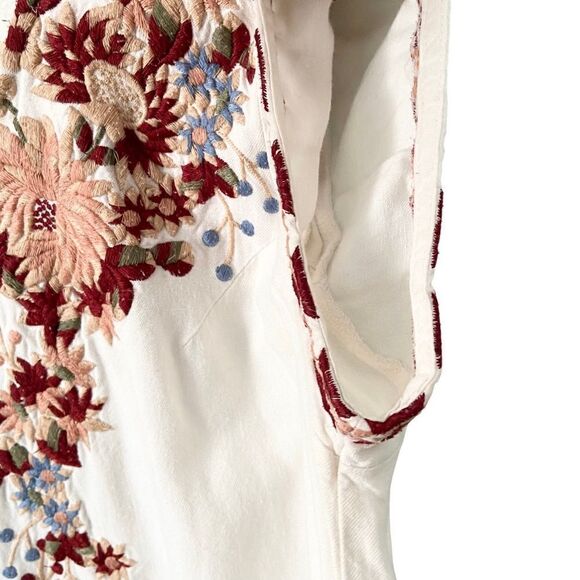 Driftwood Boho Embroidered Crewneck Tunic Dress in Size Small - Picture 8 of 13